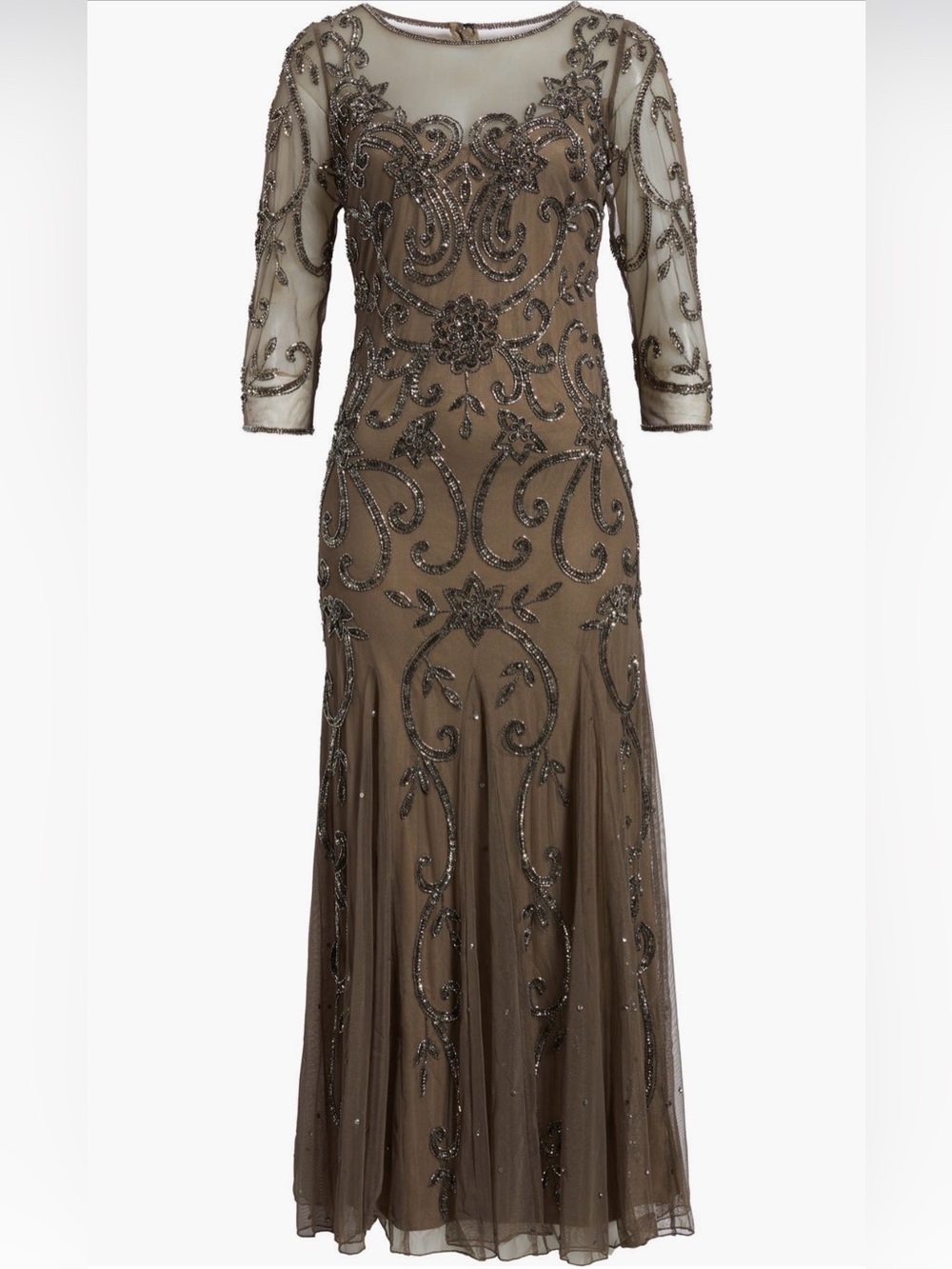 Function & Fringe Edit | Pisarro Nights Beaded Mesh Gown Glamour - Picture 6 of 8